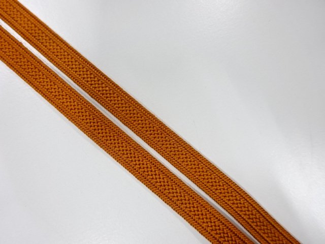  未使用品　正絹　帯留め用　手組三分紐